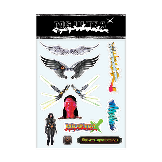 PsychoWarrior: MG Ultra X Sticker Pack US
